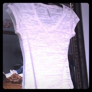 White Burnout Tee - Perfect Tee for Jeans!
